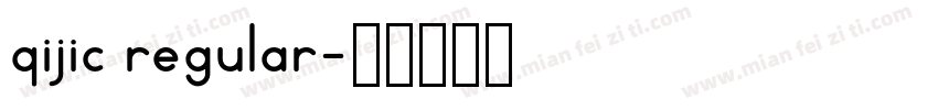 qijic regular字体转换